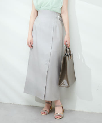natural couture(ナチュラルクチュール) サイドベルトナロースカート