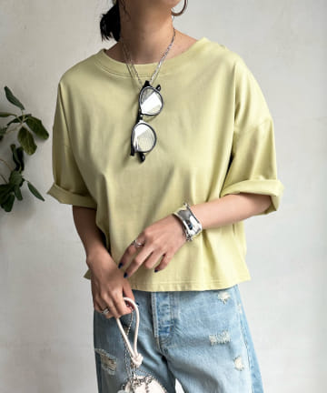 DOUDOU(ドゥドゥ) ショート丈TEE