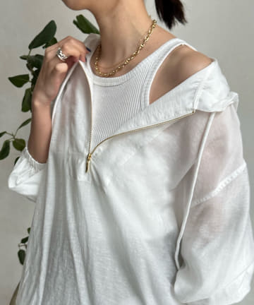 DOUDOU(ドゥドゥ) 前後2WAY丸胴リブタンク