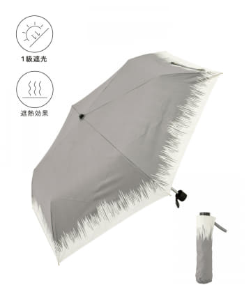 3COINS(スリーコインズ) 晴雨兼用折傘ファジー