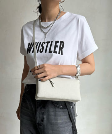 DOUDOU(ドゥドゥ) 【WEB限定】 WHISTLER 布帛ドッキングTEE