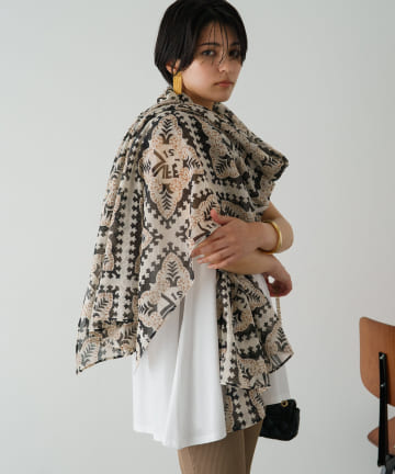 【GALENA/ガレナ】エスニック柄ストール
