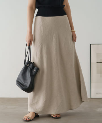 リネンバイヤススカート