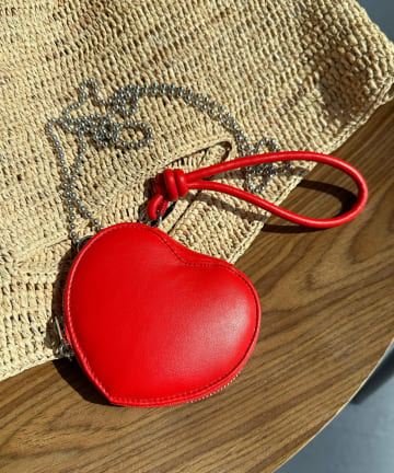 DOUDOU(ドゥドゥ) 【WEB限定】ハートポーチ付チェーンモバイルストラップ