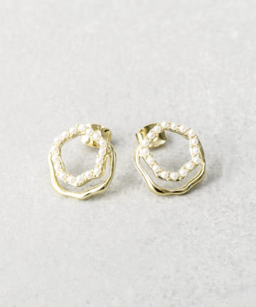 メタルパールピアス
