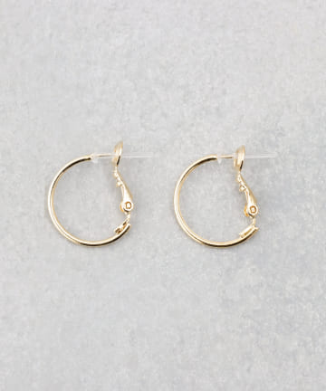 ミニメタルフープ樹脂ピアス