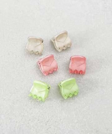 シアーカラーミニミニクリップ6個セット