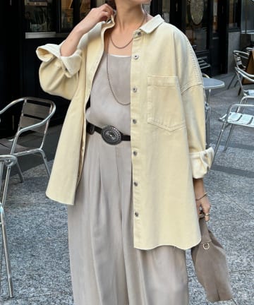 DOUDOU(ドゥドゥ) 【新色追加】ダメージデニムシャツ