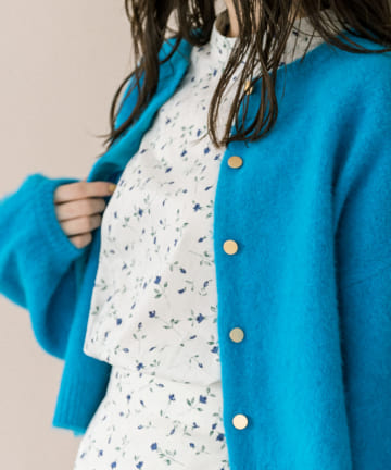 ヘアリーウール前後2WAYカーディガン