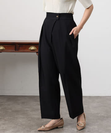Chez toi(シェトワ) ハイウエストワイドストレートパンツ