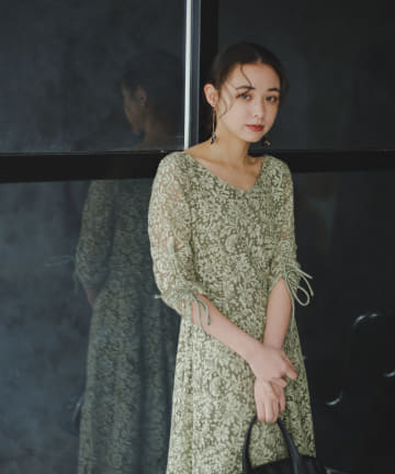 Kastane(カスタネ) 【オケージョンドレス/結婚式】Uneven bicolor dress