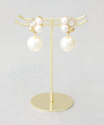 ビジューパールピアス