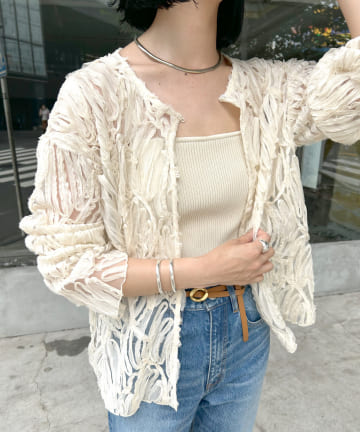 バテンレース2WAYブラウス