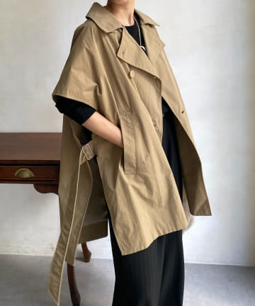 DOUDOU(ドゥドゥ) 【WEB限定】 トレンチサイドオープンベスト