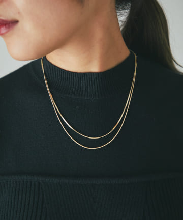 un dix cors(アンディコール) スネークチェーン2連チョーカー