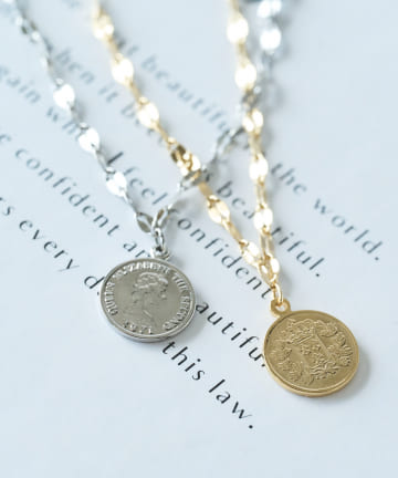 ペタルチェーンコインブレスレット