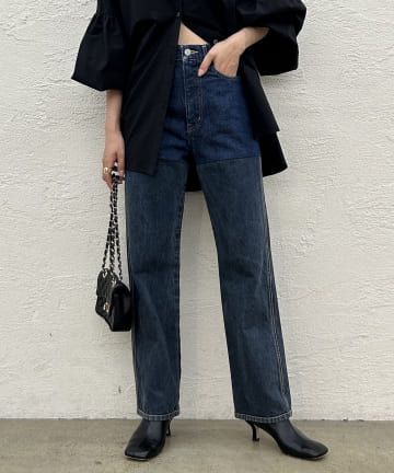 【ai no de/アイノデ】naoshimaツートンパンツ