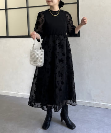 prose verse(プロズヴェール) 【ON・OFF使える】フロッキーフラワー切替ワンピース