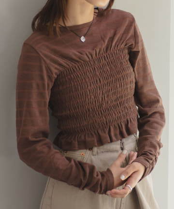 *シャドーボーダーシャーリングTEE