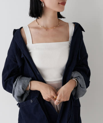 【比留川游さん着用】総針ニットキャミソール