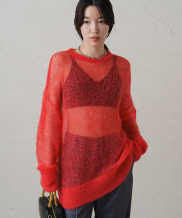 モヘアシアーニット