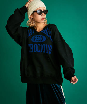 【RePRODUCTION LABEL】裏毛スキッパーボロフーディ