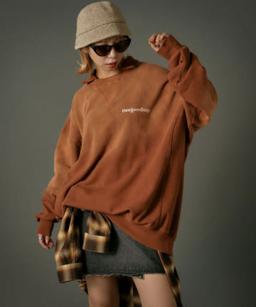 【RePRODUCTION LABEL】オーバーサイズポロスウェット
