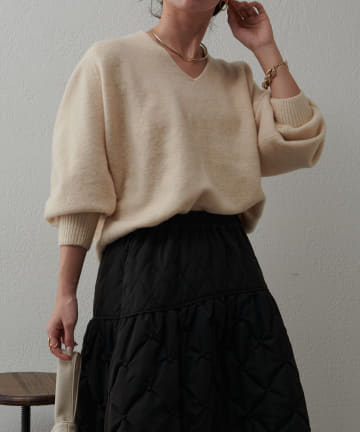 Jena　espace merveilleux(ジェナ　エスパスメルヴェイユ) ボリュームスリーブニット