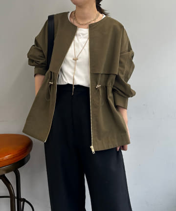 Jena　espace merveilleux(ジェナ　エスパスメルヴェイユ) ドロストジップジャケット