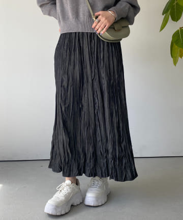 un dix cors(アンディコール) ランダムプリーツスカート
