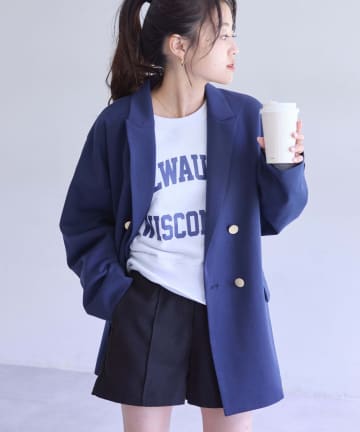 ■【willow】コクーンシルエットテーラードジャケット