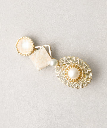 パール透かしメタルクリップ