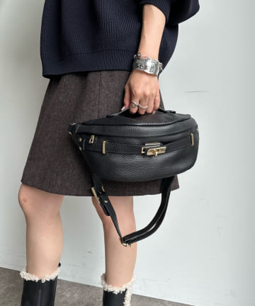 DOUDOU(ドゥドゥ) 【AULENTTI/オーレンティ】DOLLARO ベルト付きボディバッグ