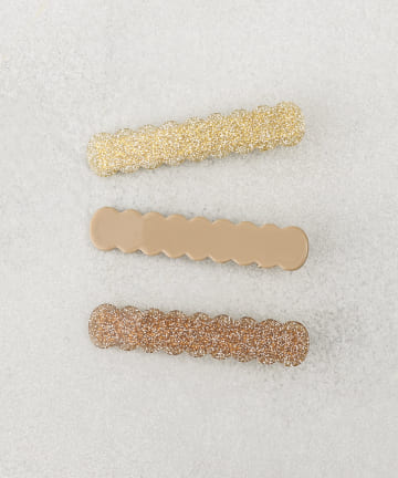 ラメカラークリップ3個セット