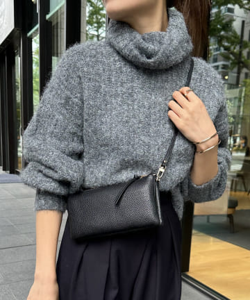 DOUDOU(ドゥドゥ) 【WEB限定】 タートルショートプルオーバー