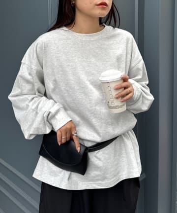 CIAOPANIC TYPY(チャオパニックティピー) 【洗ってもよれにくい】ユニセックスオーバーサイズスウェtee