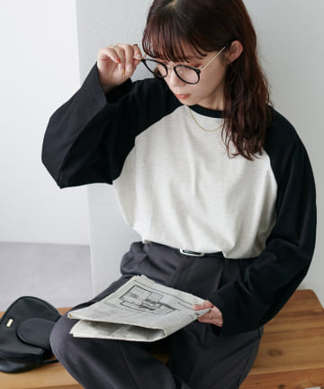 【WEB限定】オーバーサイズラグランTシャツ