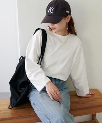 【WEB限定】袖ワイドロングTシャツ