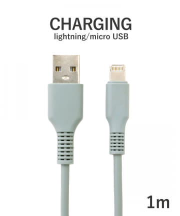 3COINS(スリーコインズ) ライトニングケーブル:1m