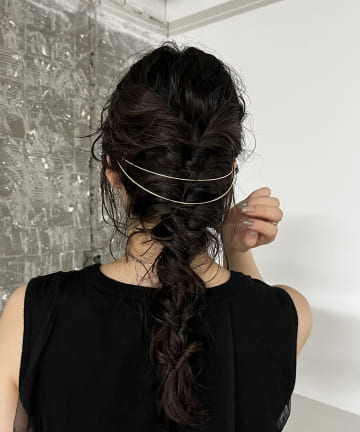 CAPRICIEUX LE'MAGE(カプリシュレマージュ) 〈GOLDY/ゴールディ〉Wラインバックカチューシャ