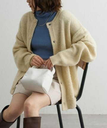 OUTLET(アウトレット) 【CIAOPANIC TYPY】 柄アソートシャギークルーネックカーディガン