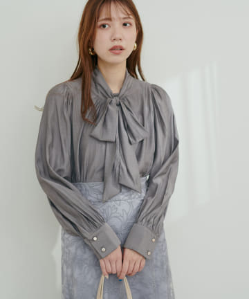 natural couture(ナチュラルクチュール) 2WAYクラシカルボータイブラウス