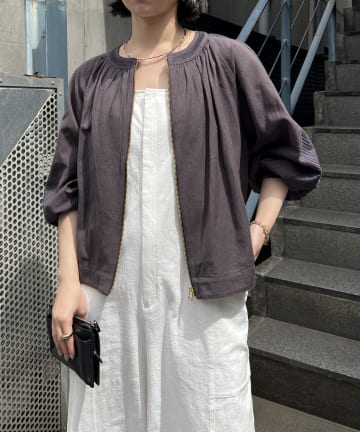 Jena　espace merveilleux(ジェナ　エスパスメルヴェイユ) スリーブ刺繍ジャケット