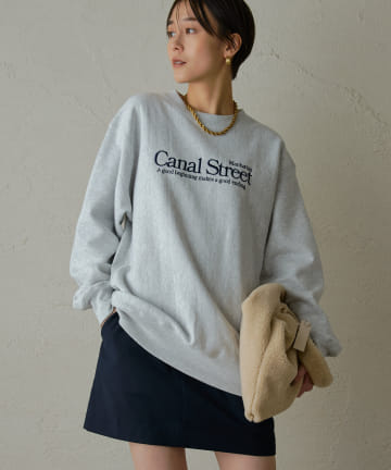 裏起毛ロゴ刺繍スウェット