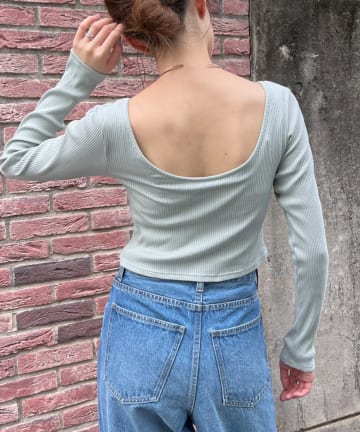 CIAOPANIC TYPY(チャオパニックティピー) 【shay／シェイ】(カップ付)バックオープントップス