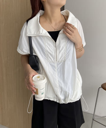 OUTLET(アウトレット) 【CAPRICIEUX LE'MAGE】半袖アノラックシャツ