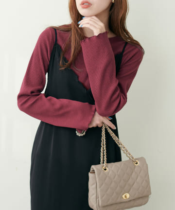 natural couture(ナチュラルクチュール) 前後2WAYメロウプルオーバー