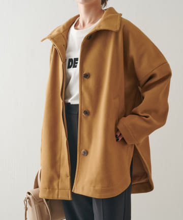Jena　espace merveilleux(ジェナ　エスパスメルヴェイユ) スタンドカラーワイドコート