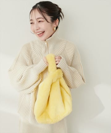 natural couture(ナチュラルクチュール) ファートートバッグ