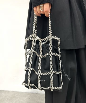 【Six M/シックスエム】 ビーズハンドBAG